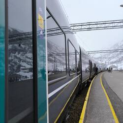 Unser Zug in Myrdal