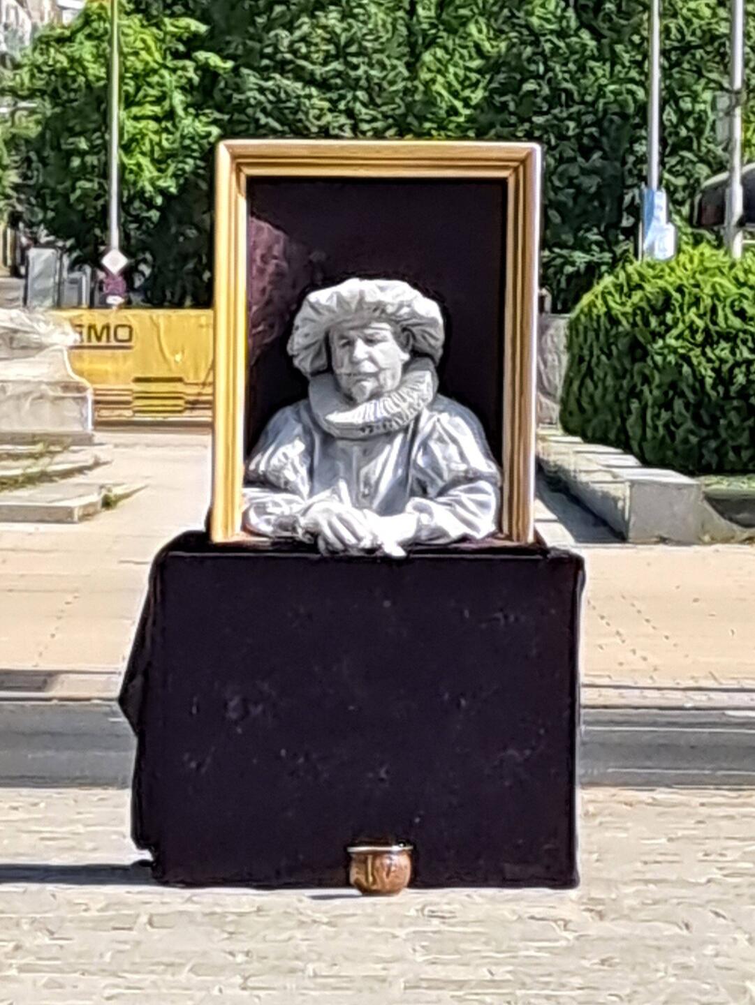 Lebendige Kunst vor Schloss Schönbrunn