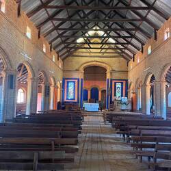 Inside the mission church in Ekwendeni