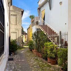 Quaint alleyways abound — Comacchio, Italy