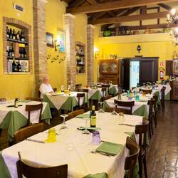 Dinner at Al Cantinon — Comacchio, Italy.