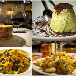 Delicious dinner at Al Cantinon — Comacchio, Italy.