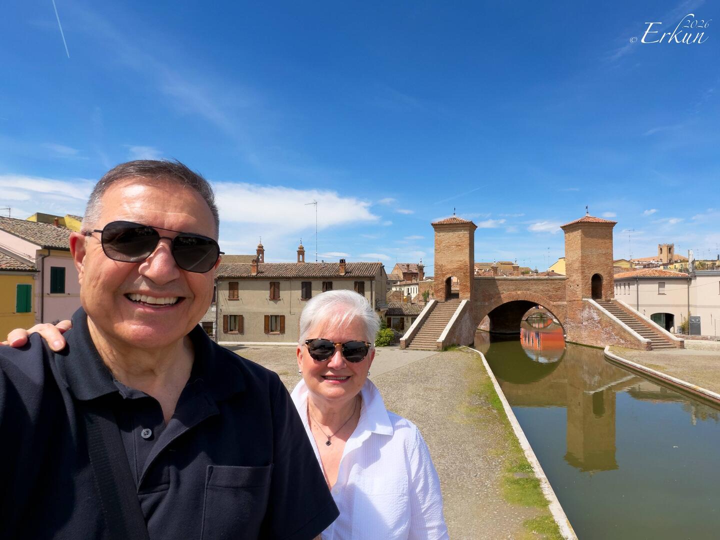 Trepponti - aka Ponte Pallotta ... built in the early 17th century — Comacchio, Italy.
