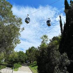 Castello Montjuïc auch per Seilbahn erreichbar