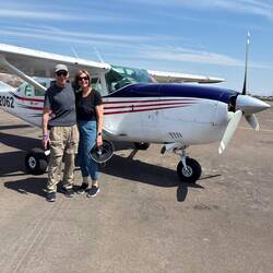 Our plane for the flight