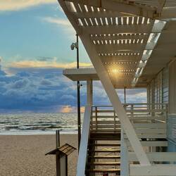 Strandhütte für Rettungsschwimmer