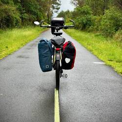 Kilometerlange gerade Radwege