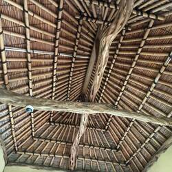 The roof of a tea house, Rikugien Gardens