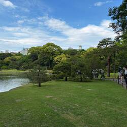 At Rikugien Gardens there are 80 places where composing a "waka" poem is suggested. Here are some.