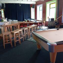 Restaurant, noch geschlossen