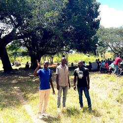 The Livingstonia cemetery with a couple of the town leaders