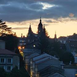 Die Kathedrale in der Abenddämmerung vom Seminario aus