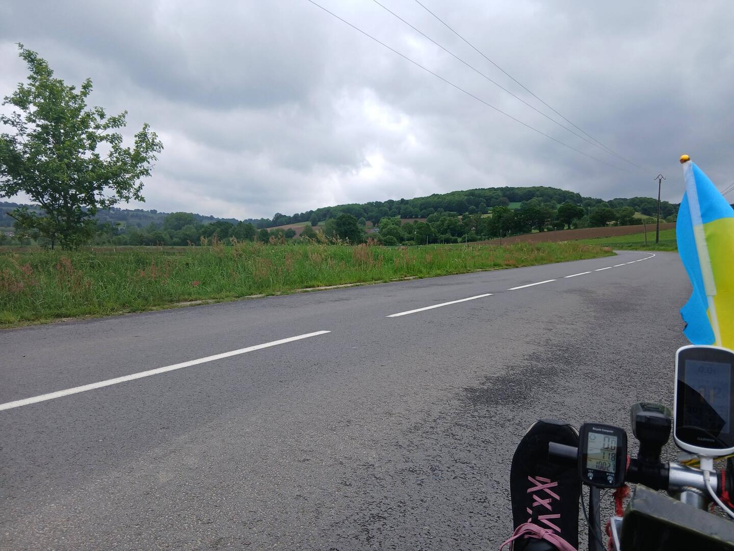 Les "collines" du bocage, vraiment raides