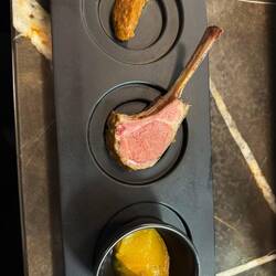 wonderful Mumbai. New Zealand Lamb with a mango chutney and masala.