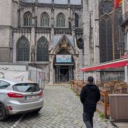Gerhard steuert schon auf die Baustelle zu
