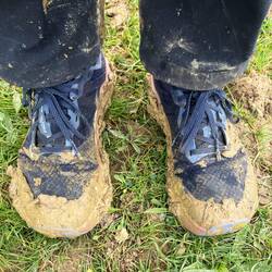 Obligatory muddy shoes picture.
