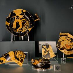 Fragments of artifacts from the so-called "Square House" ... 4th-3rd century BC.