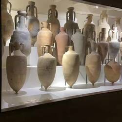 The amphorae and lead ingots (end of video) from the wreck ... and its anchor.