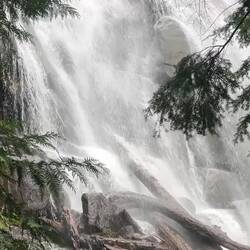 Turn your sound up. This is the waterfall next to the Trapper's cabin