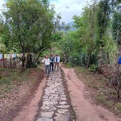 The path up to the temple