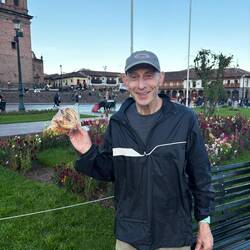 Michael found some type of bread he loves at the market and wanted a pic to memorialize it 😉