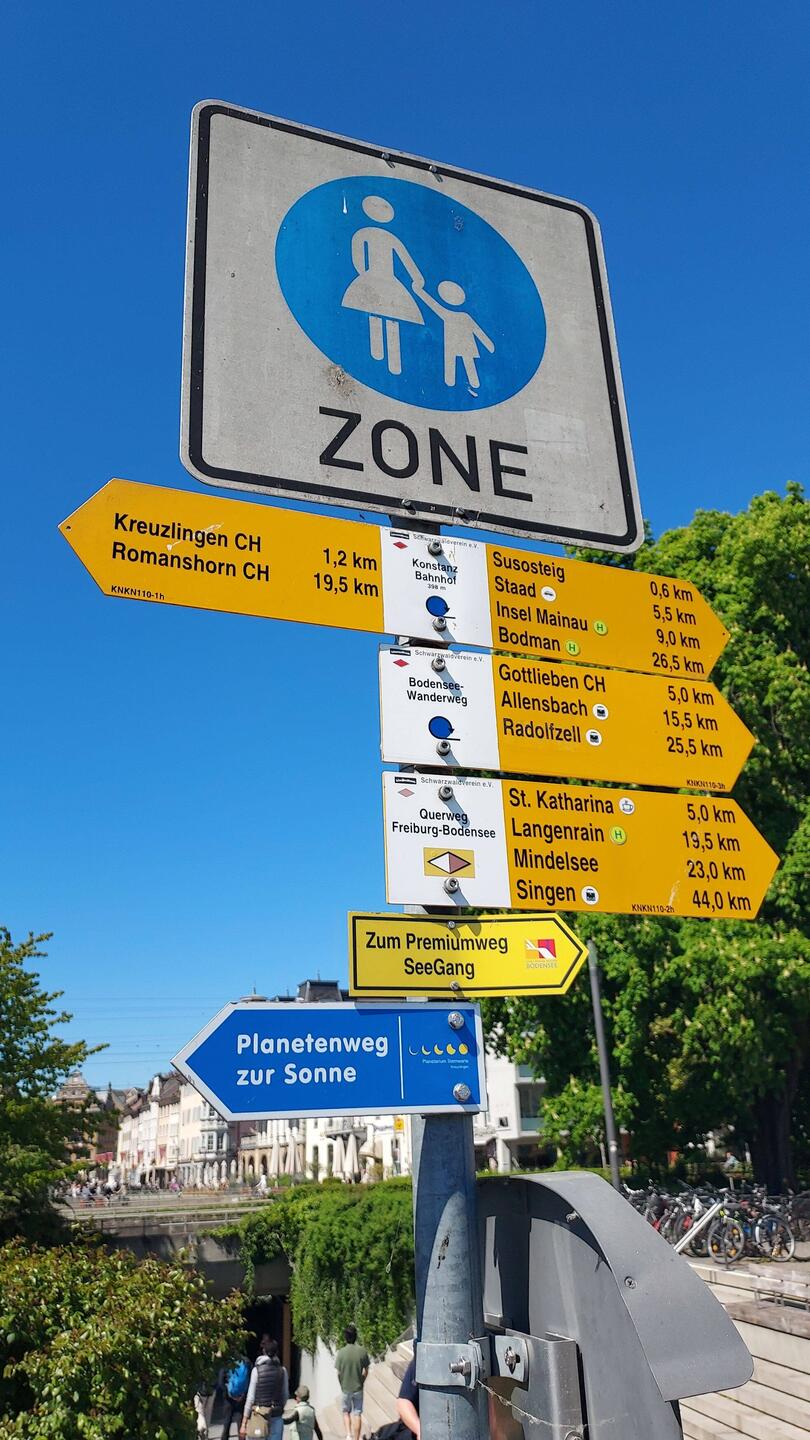 Start am Hafen im Konstanz