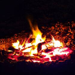 Erstes Lagerfeuer der Tour