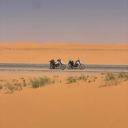 Through the desert sands