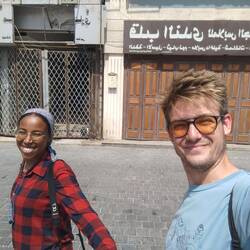 In Jeddah. Jumping around happily like in the first days