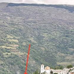 Our house is below the church at the edge of the tajo that drops to the river.