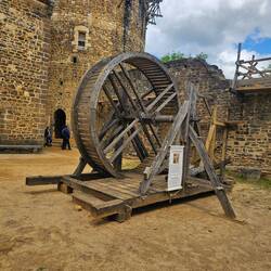 Der Antrieb des Krans (Hamsterrad)