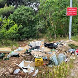 Je n'en ai pas parlé mais il y a plein de dépôts sauvages dans cette région de Croatie