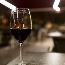 Glass of Claret to celebrate the Aston Villa win