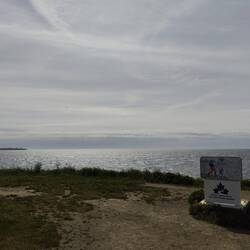 The beginning of the 24000km Trans Canada Trail connecting the Pacific, Atlantic, and Arctic Oceans