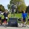 The Terry Fox memorial in Beacon Hill Park, at the intended finish of his 1980 Marathon of Hope