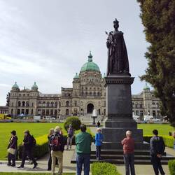 Queen Victoria, standing strong