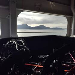 On the ferry over