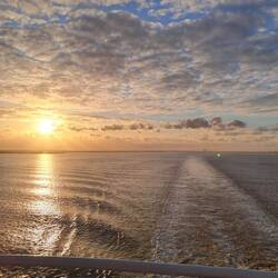 Leaving Humber estuary