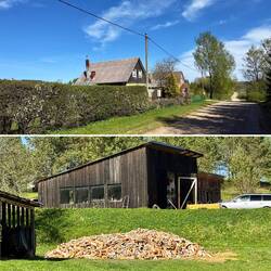Holz für den nächsten Winter ist bereits wieder vorbereitet.