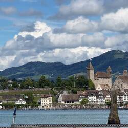 Blick auf Rapperswil von Pfäffikon aus