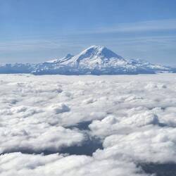Our beloved Tahoma (and Mt Adams? in the background)