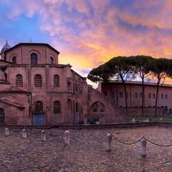 Basilica di San Vitale ... panorama from our B&B — Ravenna, Italy.