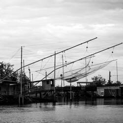 Not sure what these nets are called here; we know them as Chinese nets — Porto Garibaldi (bus 333).