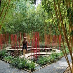 A Chinese landscape designer's art installation in the permanent sculpture garden