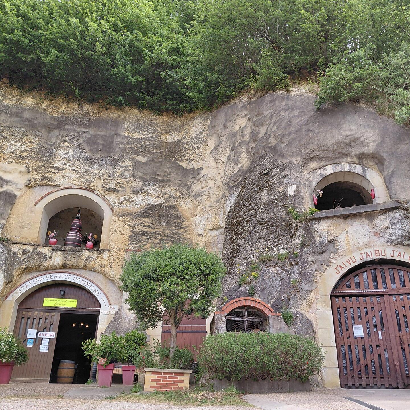 The entrance to Cathelineau Wine Càve, just outside Vouvray