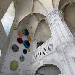 A colourful installation on the Grandstaircase