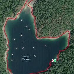 My kayak track today.
