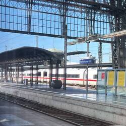 Abfahrt in Frankfurt