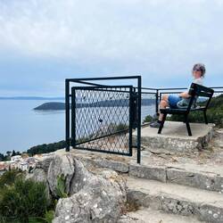 Et de la vue côté adriatique avec les îles croates