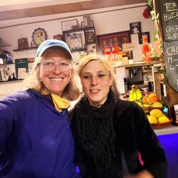 The woman who made the amazing carrot cake!